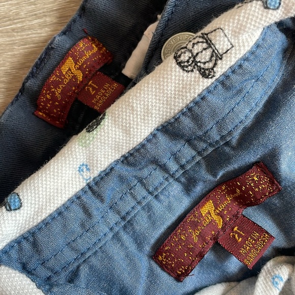 7 For All Mankind toddler boys matching set - Picture 4 of 4